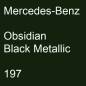 Preview: Mercedes-Benz, Obsidian Black Metallic, 197.